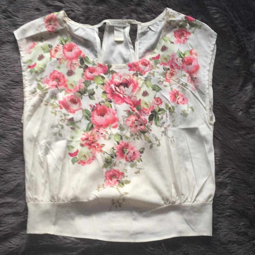 Floral cutout blouse